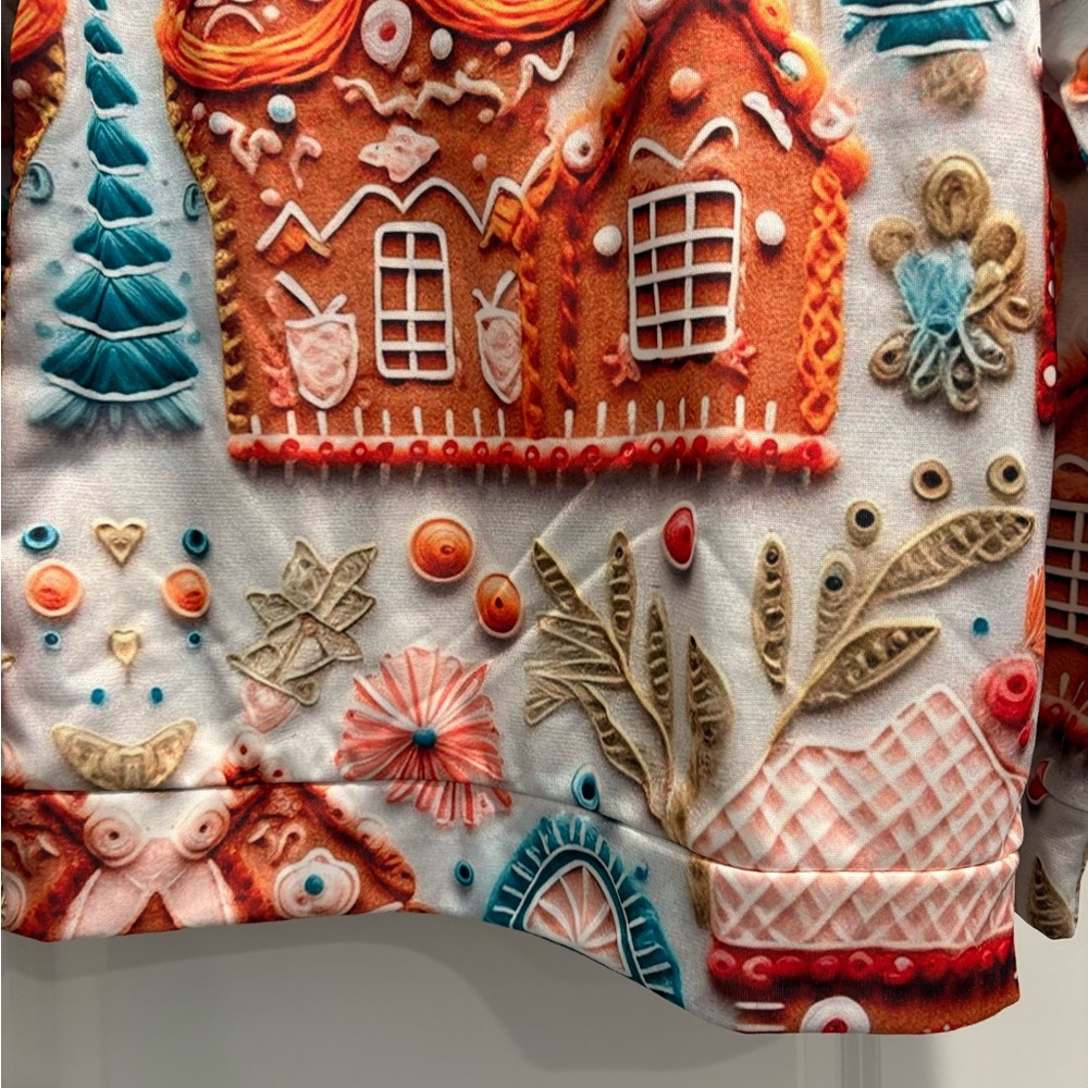 Colorful Gingerbread House Sweatshirt - Picture 5 of 6